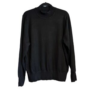 Wool City Classic Black Mock Neck Sweater NWT Size XXL